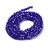 Electroplate Transparent Glass Beads Strands EGLA-A035-T3mm-A06-2