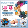 3 Strands Natural Agate Beads Strands G-TA0002-72-4