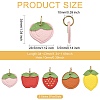 10Pcs 5 Styles Fruit Series Microfiber Leather Pendants FIND-CJ0005-21-2