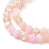 Electroplate Glass Beads Strands X1-EGLA-P048-A06-3