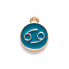 Alloy Enamel Pendants X-ENAM-S124-01B-05D-2