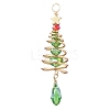Copper Wired Glass Pendants PALLOY-JF02704-1