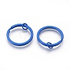 Spray Painted Iron Split Key Rings IFIN-L038-11-FF-1