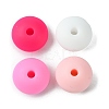 Rondelle Food Grade Eco-Friendly Silicone Focal Beads SIL-F003-07D-2