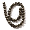 Natural Pyrite Beads Strands G-H059-A01-03-2
