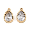 Plated 304 Stainless Steel & Glass Pendants GL-CBA5A59-01G-01-1