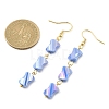 Glass Beaded Tassel Dangle Earrings with 304 Stainless Steel Pins EJEW-JE05334-4