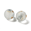 Frosted Transparent Acrylic Beads OACR-F013-12F-2