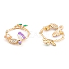 Rack Plating Alloy Enamel Pendants FIND-A040-04KCG-02-2