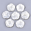 2-Hole White Shell Mother of Pearl Shell Buttons SSHEL-R049-06-1