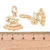 Brass Micro Pave Cubic Zirconia Peg Bails KK-A279-07G-3