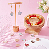 40Pcs 4 Colors Alloy Enamel Pendants ENAM-SC0004-34-4