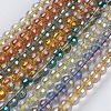 Electroplate Glass Beads Strands GLAA-K025-FR-8mm-A-1