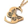 PVD Vacuum Plating 201 Stainless Steel Necklaces NJEW-R267-01S-G-3