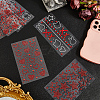 6 Sheets 3 Styles Acrylic Rhinestone Face Body Stickers AJEW-SP0002-68C-3