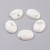 Natural Howlite Flat Back Cabochons G-G741-18x25mm-19-1