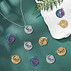 24Pcs 3 Colors 304 Stainless Steel Pendants STAS-DC0013-17-6
