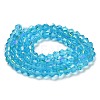 Transparent Electroplate Glass Beads Strands EGLA-A039-T3mm-L19-2