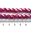 Opaque Glass Beads Strands EGLA-A035-P8mm-L16-4