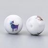 Electroplate Glass Beads EGLA-S178-11B-08-2