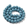 Natural Lava Rock Bead Strands G-L435-03-8mm-14-2