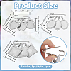 3Pcs 3 Styles Alloy Rhinestone Brooch Base Settings JEWB-OC00002-2