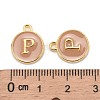 Golden Plated Alloy Enamel Charms X-ENAM-S118-06P-3