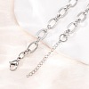 8MM 304 Stainless Textured Oval Link Chain Necklaces SA-CBA725A-26P-3