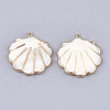 Electroplate Freshwater Shell Pendants SHEL-T012-05A-2