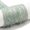 Electroplate Transparent Glass Beads Strands X-GLAA-H021-01A-FR07-1