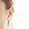 HOBBIESAY 32Pcs 8 Style Brass Clip-on Earring Findings KK-HY0001-04-4