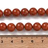 Grade A Natural Red Jasper Bead Strands X-G-P075-36-8mm-3
