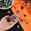 88Pcs 11 Style Resin Rhinestone Beads RESI-AR0001-40-3
