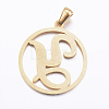 Ion Plating(IP) 304 Stainless Steel Pendants STAS-K162-078G-2
