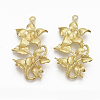 Brass Peg Bails Pendants KK-S349-244-NF-1