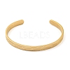 Stainless Steel Open Cuff Bangles for Women BJEW-G708-01A-G-2