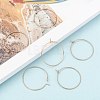 Ion Plating(IP) 316L Surgical Stainless Steel Hoop Earring Findings STAS-D164-01RG-3