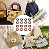8 Bags 2 Colors Imitation PU Leather Eeyelet Patch PURS-CL0001-34G-5