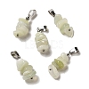 Natural New Jade Chip Pendants G-H307-07P-08-1
