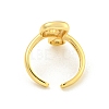 Brass Letter Open Cuff Rings for Women RJEW-G313-01P-G-3