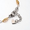 304 Stainless Steel Charm Bracelets STAS-O054-34-3