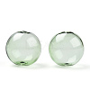 Transparent Blow High Borosilicate Glass Globe Beads GLAA-T003-09D-2