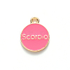 Alloy Enamel Pendants X-ENAM-S124-01B-03L-3