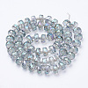 Electroplat Glass Beads Strands EGLA-Q092-10mm-D08-2