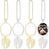 4 Sets 2 Colors Alloy Pendant Decoration Cabochon Settings FIND-CA0004-32-1