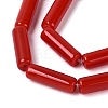 Opaque Solid Color Glass Beads Strands GLAA-N070-01A-CM-4