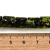 Handmade Dichroic Foil Glass Beads Strands DICH-U001-09D-4