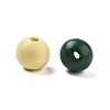 Natural Spray Painted Wood Beads WOOD-M015-02-2