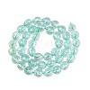 Crackle Transparent Glass Beads Strands GLAA-N068-04A-04-2