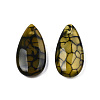 Natural Dragon Veins Agate Pendants G-N0325-16C-1